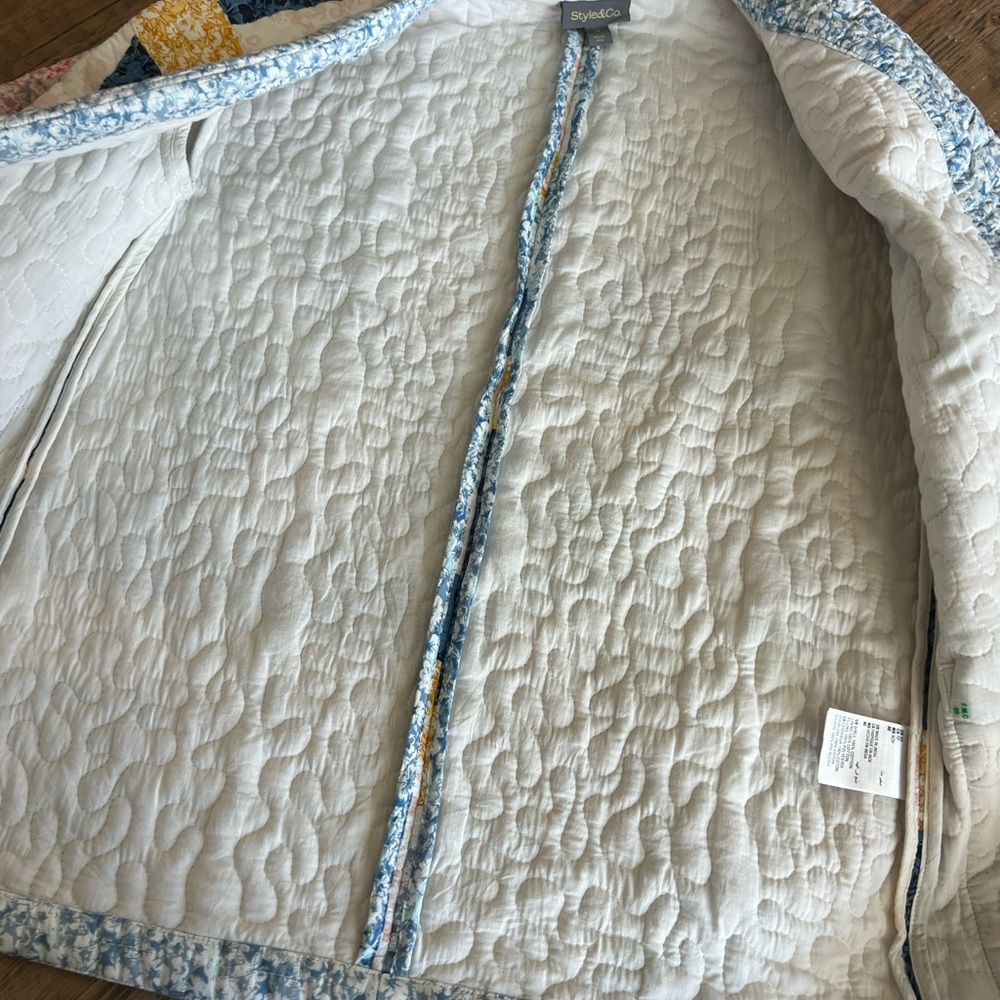 Style & Co. Quilted Patchwork Jacket - image 3
